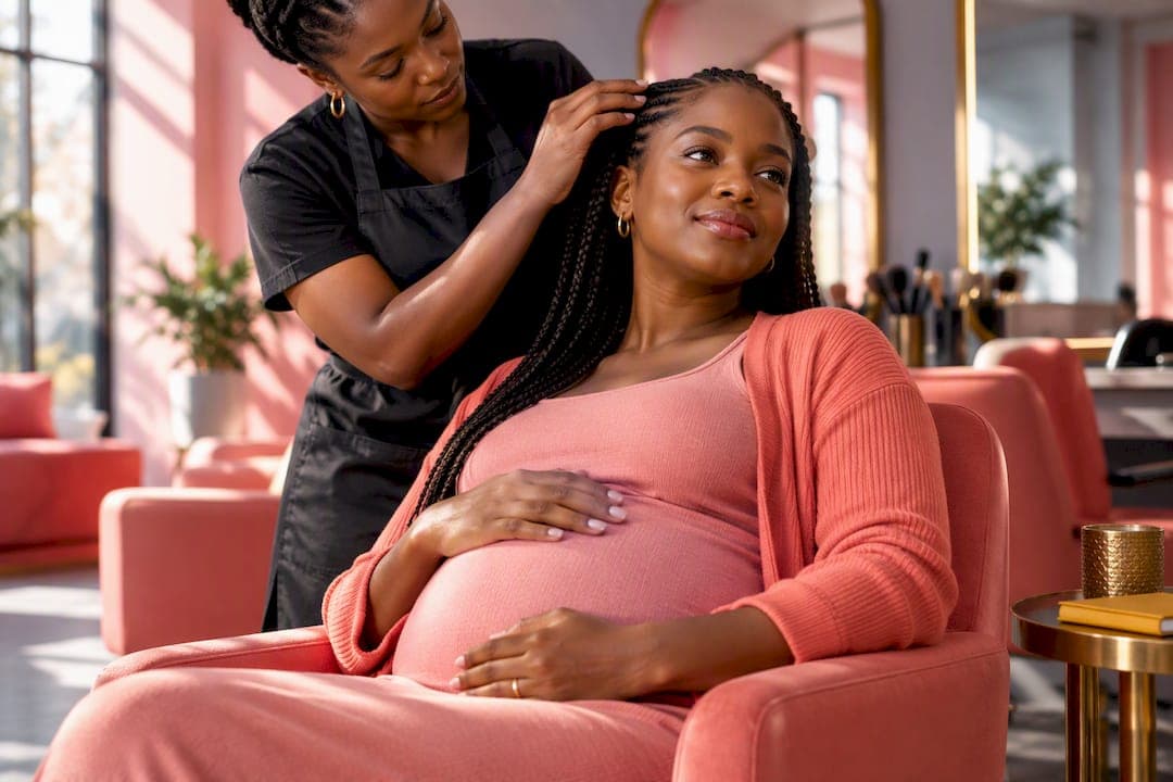 No Tension Pregnancy Protective Styles: Dermatology and Salon Care